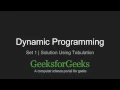 Dynamic Programming Set 1 Solution using Tabulation GeeksforGeeks