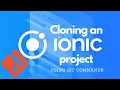 Cloning an Ionic project using Git command