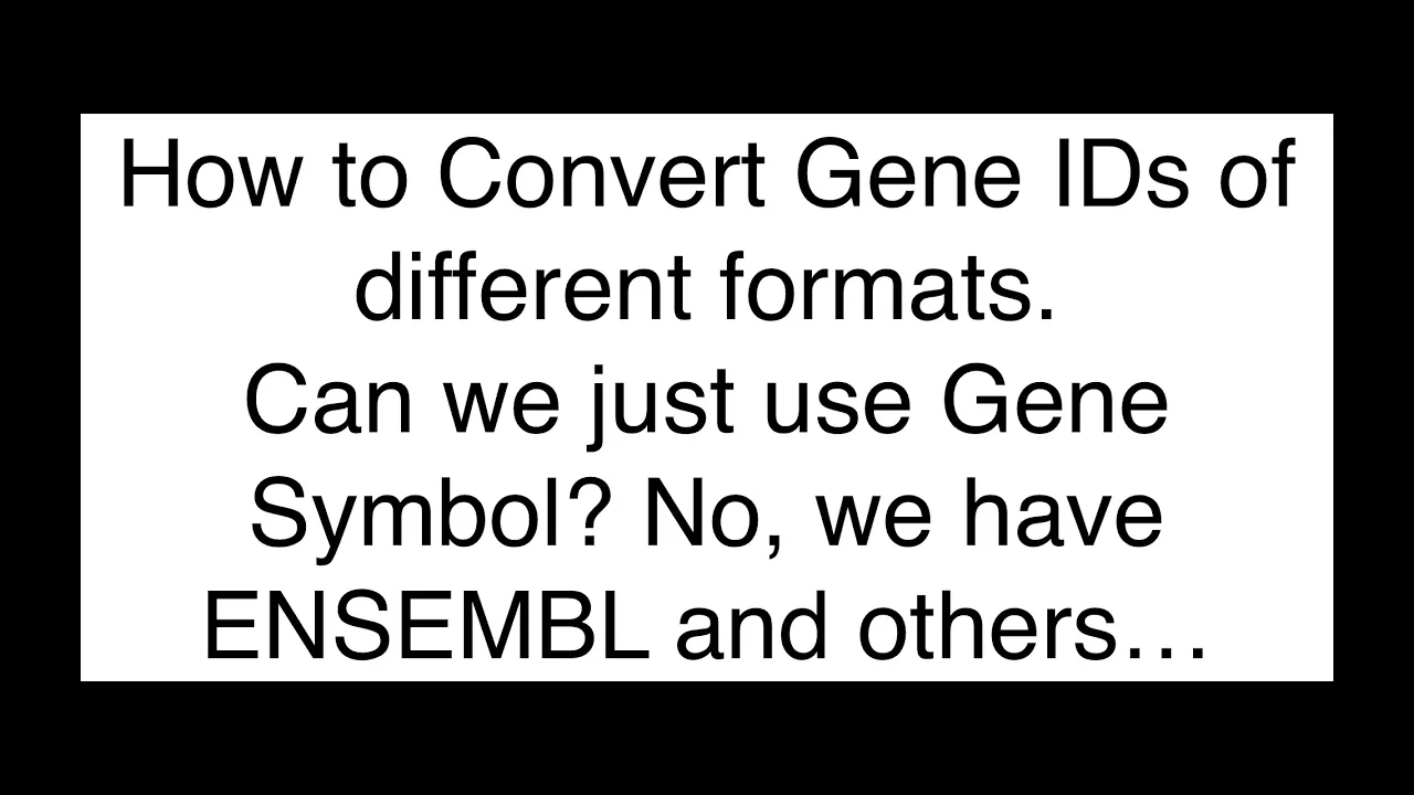 How to Convert Different Gene IDs in R 🧬