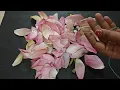 Download Lagu தாமரை இதழ் வைத்து பூ கட்டி பாருங்க/ lotus garland / veni / bridal flower /lotus petals 