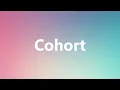 Cohort - Medical Meaning