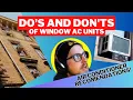 Do s and Don t of Window AC Units - NYC Edition