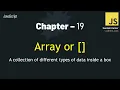 JavaScript - 19 Arrays From to Pro Your First Interactive Tutorial
