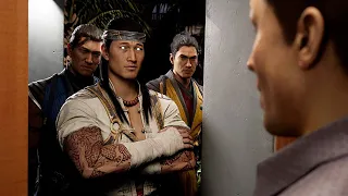mortal kombat 1 johnny cage meets everyone for first time scene mk1 2023 
