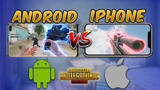 Download Android vs iPhone (PUBG MOBILE) iOS vs Android Comparison (Gyroscope, Aim Assist, Touch Response) MP3