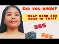 Did you know What does 555 mean in Thai language