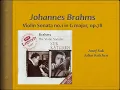 Download Lagu Brahms, Violin Sonata nr.1 in G Major, op.78 - Video Score - Suk, Katchen,