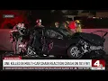 Chain reaction crash kills 1 in Encino