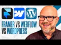 Framer vs Webflow vs WordPress Best Website Builder Compared
