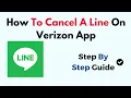 How To Cancel A Line On Verizon App