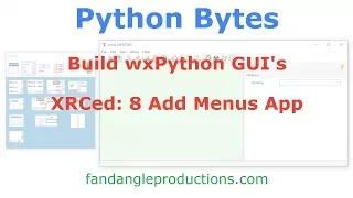 XRCed 8 Add Menus In App