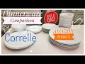 Corelle vs Amazon Basics Dinnerware Set Plates Bowls Comparison