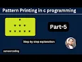 Pattern Printing in c Programming Star Pattern Part-5 sameercoding