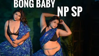 tanisha transparent saree indoor saree fashion shoot chubby model bong beauty saree fashion 