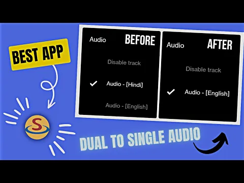 Download MP3 How to INSTANTLY CHANGE DUAL Audio Movies \u0026 Series to SINGLE Audio