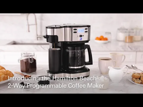 Download MP3 Coffee Maker | Hamilton Beach® | 2 Way Programmable Coffee Maker (49980Z)