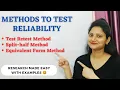 31 METHODS TO TEST RELIABILITY How to check Reliability of a good scale Interesting Examples