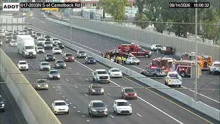 Crash on I-17 leaves southbound lanes closed