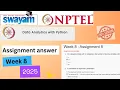 NPTEL Data Analytics with Python Week 8 Assignment 8 Answers Solution Quiz 2025 Jan