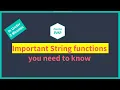 Important PHP String functions you need to know in under 2 minutes