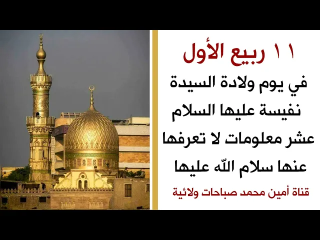 في يوم ولادة السيدة نفيسة عليها السلام عشر معلومات لا تعرفها عنها