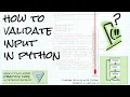 Input validation Problem Solving Ch 4 Lecture 3