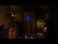 The Long Dark Ambience | the ice fishing hut | 10 hours | Blizzard sounds and a crackling fire