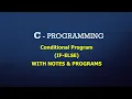 if else in C Programming Syntax Examples Full Concept Control statement