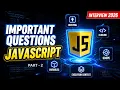 JavaScript Interview Questions Answers 2026 Part 2
