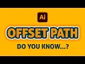 How to create OFFSET PATH in Adobe Illustrator Tutorial