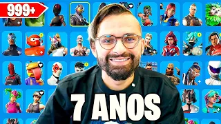 TOUR PELA MINHA CONTA DE 7 ANOS do Fortnite