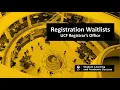 Registration Waitlists