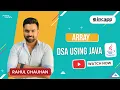 Array in DSA by Rahul Chauhan Sir DSA Using Java