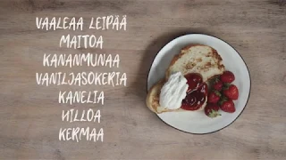 Terveellinen aamupala - Treenisafka. 