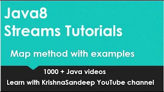 Java Streams Map Collect Example Java8 Tutorials