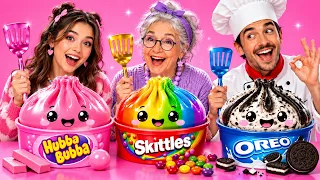 Epic Cooking Battle⚡Me vs Grandma vs Chef by 123 GO!