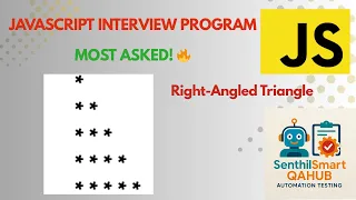 Right-Angled Triangle Star Pattern Program in JavaScript JavaScript Pattern for Interviews