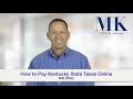 How to Make a Kentucky Tax Payment Online