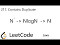 LeetCode 217 Contains Duplicate Brutal Force Sorting HashSet Java
