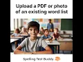 Extract words from your PDFs or photos and fill your word list in seconds