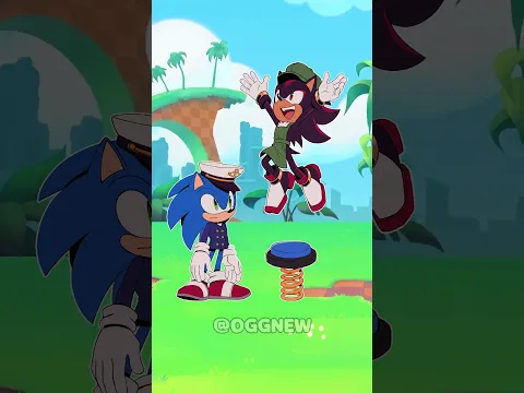 Sonic vs Shadow: Trampoline Prank 😂💥#SonicTheHedgehog #shorts #sonic
