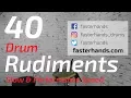 40 Drum Rudiments Percussive Arts Society PAS