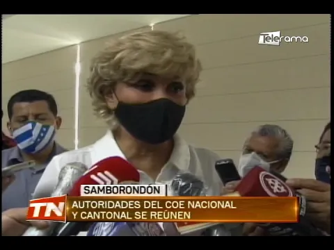 Autoridades del COE Nacional y cantonal se reúnen
