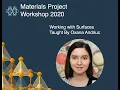 2020 MP Workshop - Working with Surfaces