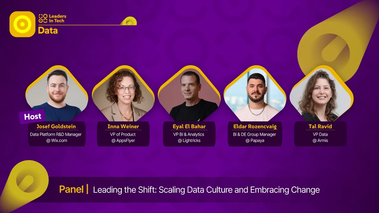 Leaders In Tech '25 | Panel - Leading the Shift: Scaling Data Culture and Embracing Change: video thumbnail