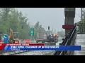 Crews clean Highway 41 after semi spills near Washington Avenue