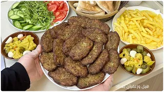 لاحيرة بعد اليوم💥كباب عروك بالبرغل اطيب عشاء اقتصادي وينفع للتفريز/ كباب البرغل #طبخ #اكسبلور 
