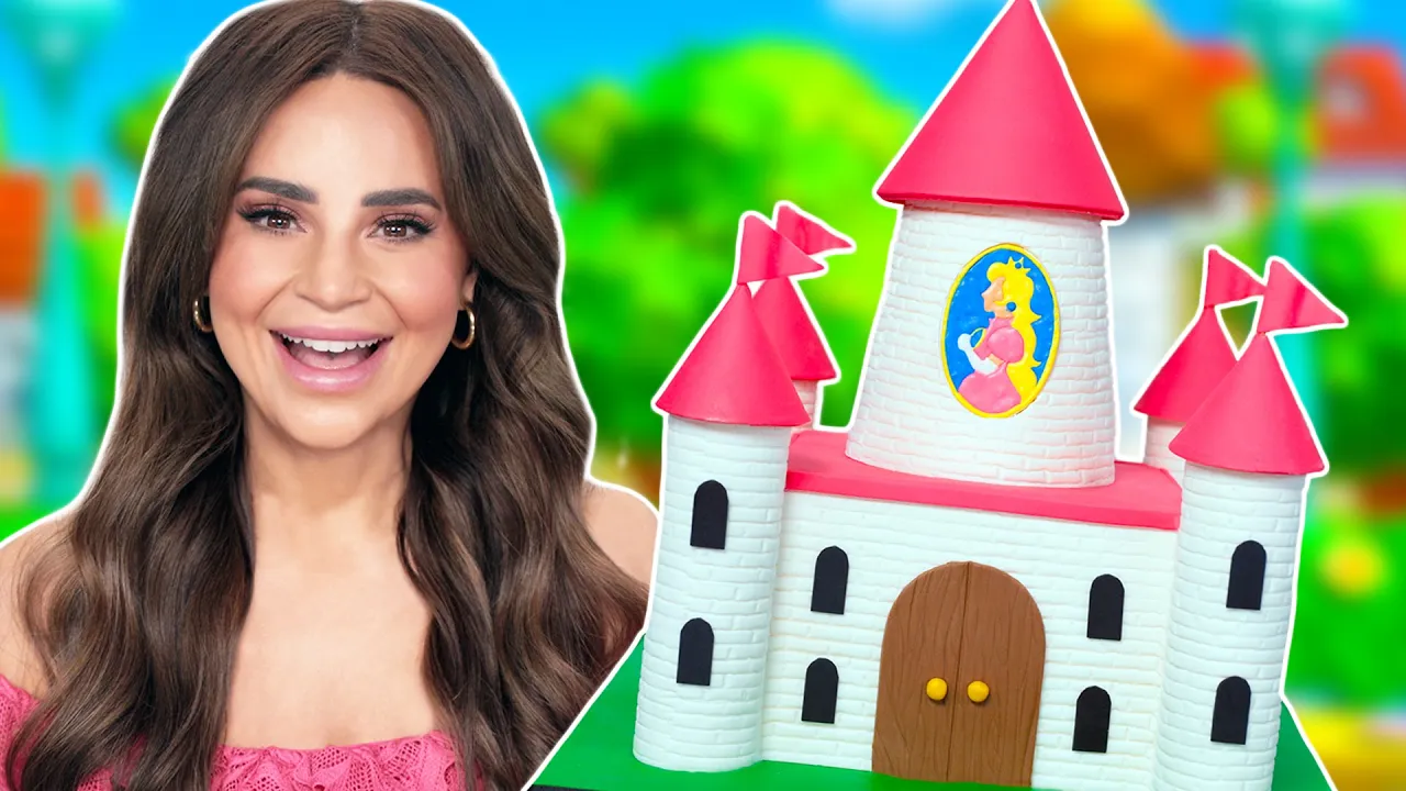 PRINCESS PEACH CASTLE CAKE - NERDY NUMMIES - MARIO BROTHERS