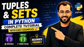 LIVE Tuples Sets in Python Complete Beginner Tutorial with Examples Python Course 2026