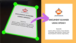 Document Scanner OPENCV PYTHON Beginner Project